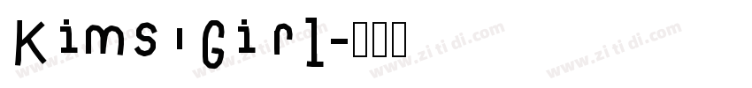 Kims Girl字体转换